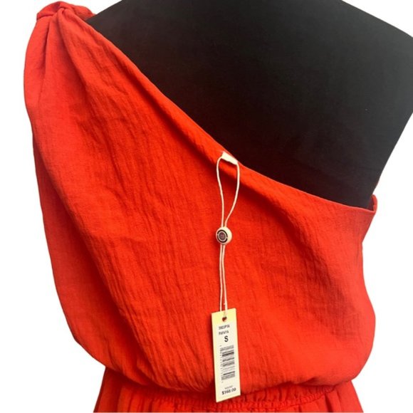 Max Studio One-Shoulder Red Maxi Dress - Picture 8 of 12